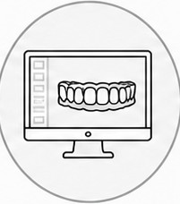 Schematische Darstellung der prothetischen Planung am Bildschirm